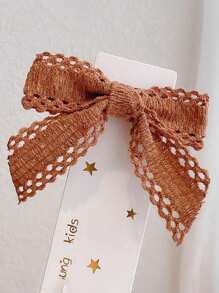 1 件镂空蝴蝶结发夹，可爱侧刘海发夹，新款甜美鳄鱼发夹，学生女孩发饰 - 彩色 - 查看 15