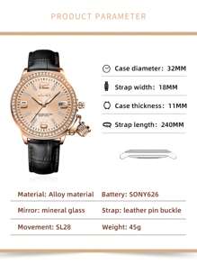 BIDEN Montres femmes avec bracelets  de haute qualité, montres quartz étanches avec éclairage nocturne, et montres de haute qualité, le premier choix pour des cadeaux