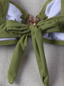 Conjunto de bikini sin tirantes para mujer, bikini sexy de playa para el verano