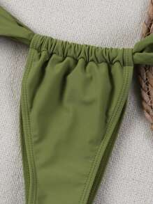 Conjunto de bikini sin tirantes para mujer, bikini sexy de playa para el verano