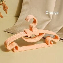 10 件装节省空间的衣架，适用于男士、女士、儿童和宠物衣服，塑料衣架，坚固的防风彩绘衣架，可有效整理衣柜并最大限度地提高存储空间 - 彩色 - 查看 8