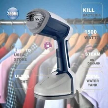 Máy hấp quần áo, 1500W, Máy hấp cầm tay 20G/phút cho quần áo và vải khi đi du lịch, Hơi nước thẩm thấu mạnh, Làm nóng nhanh 25 giây, Máy hấp cầm tay cho gia đình - Phích cắm loại F của EU (220-240V) - Xem 9