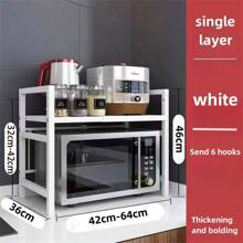 Microwave Oven Rack, Adjustable Kitchen Counter Space Saver Stand For Appliances, Multi-Functional Rack For Rice Cooker, Oven - Multicolor - View 15