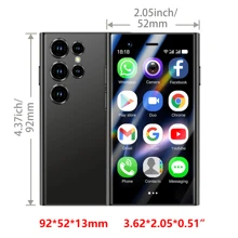 SOYES S24 Pro Max Mini 4G LTE Mini Smartphone 2500mAh 2GB RAM 16GB ROM 3" Display 5MP Camera Dual SIM With Play Store - Black - View 5