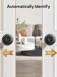 Arpha Smart Door Knob, Fingerprint Door Lock, Smart Lock Biometric Door Lock Fingerprint Door Knob With Tuya App Control, Silent Mode, Keyless Entry Door Lock, Suitable For Bedroom, Cloakroom, Apartments Offices, Hotels - màu đen - Xem 7