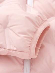 Balabala Tween Girl' Lightweight Down Jacket 2024 Autumn/Winter Short Style - White Red - View 7