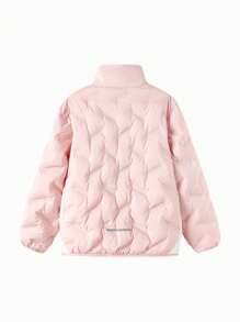 Balabala Tween Girl' Lightweight Down Jacket 2024 Autumn/Winter Short Style - White Red - View 5