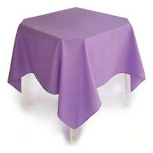 Kit Of 10 Oxford Fabric Tablecloths For 4 Places 1.50m X 1.50m - 紫丁香 - 查看 1