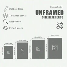 1PC Không Khung Chế Độ Sáng Tạo Treo Tường In Áp Phích Nhiều Màu Sắc Retro Hồng Chuyển Đổi Nghệ Thuật Treo Tường Tranh Canvas Trang Trí Phòng Hình Ảnh Cho Phòng Khách, Không Khung - Nhiều màu - Xem 2