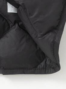 Balabala Boys' & Girls' Simple Fashion Down Jacket And Warm For Fall/Winter 2024 - Black - View 6