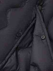 Balabala Boys' & Girls' Simple Fashion Down Jacket And Warm For Fall/Winter 2024 - Black - View 5