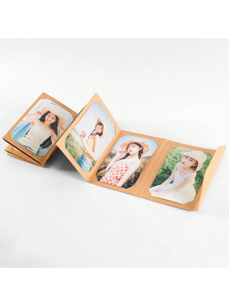 6インチ 写真ポストカードコレクションアルバム 1個、アコーディオン式