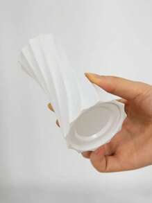 1 pezzo Vaso in plastica mini con design in vita, dimensione in miniatura adatto per la decorazione interna, vaso da fiori, accessorio per scrivania d'ufficio
