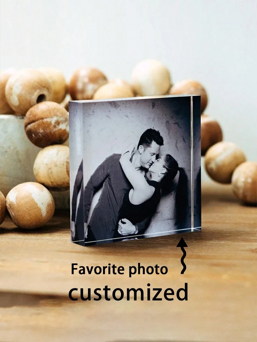 1件定制亚克力照片砖，个性化相框，照片礼品，送给妈妈的理想礼物，适合婚礼、周年纪念日、家庭照片、卧室和客厅装饰、家居装饰、情人节等场合，高品质，时尚定制，独一无二，送给男朋友/女朋友的理想礼物，适合情人节、周年纪念日、婚礼、母亲节、生日、节日、父亲节、毕业典礼、乔迁之喜、客厅、家居、客厅家居装饰 - 彩色 - 查看 1