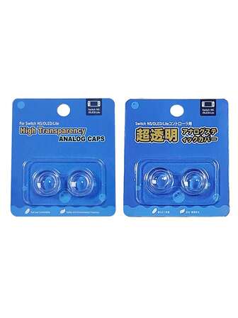 2 st. silikon joysticklock för Switch Joy-Con-kontroll, upphöjt grepp, svettskyddande, reptålig, förbättrar spelupplevelsen, kompatibel med Switch OLED, Switch, Switch Lite, blisterförpackning