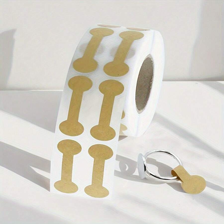 800 Thẻ giá trang sức Nhãn phân loại trang sức - Màu vàng hoặc trắng, Nhãn tự dính cho nhẫn, vòng cổ và hoa tai - Nhãn hình chữ nhật bền để dễ dàng nhận dạng và xây dựng thương hiệu - Như thể hiện trong hình ảnh - Xem 1