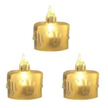 3/12/24pcs Set LED Electronic Candle Lights, Battery Included, Flameless Candle Lights For Indoor Decoration, Suitable For Wedding, Dining Table, Holiday, Birthday Party, Outdoor Camping