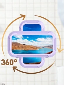 360° 旋转防水淋浴手机支架，可调节和扩展，淋浴架，带防雾高灵敏度盖的淋浴手机壳，适用于浴室墙壁 - 均碼 - 查看 6