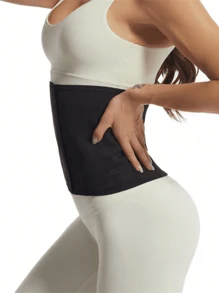 1件，秋冬季运动健身瑜伽运动出汗塑身带女士健身压力出汗塑身带黑黄撞色塑身带