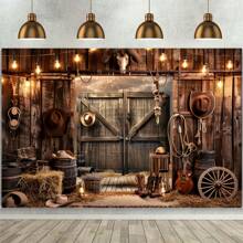 Rustic Wild West Cowboy Decor, Suitable For Parties, Birthdays And Other Events - Multipurpose, No Electricity Needed, Fits Photo Booths And Home Decoration - 1 - View 2