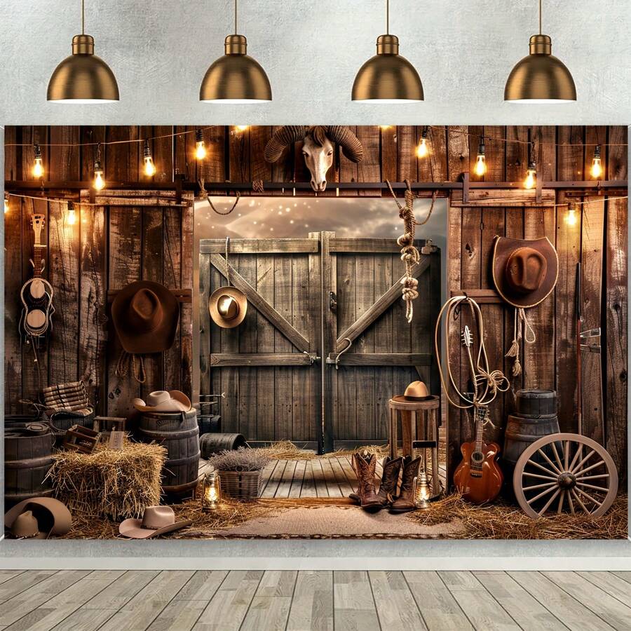 Rustic Wild West Cowboy Decor, Suitable For Parties, Birthdays And Other Events - Multipurpose, No Electricity Needed, Fits Photo Booths And Home Decoration