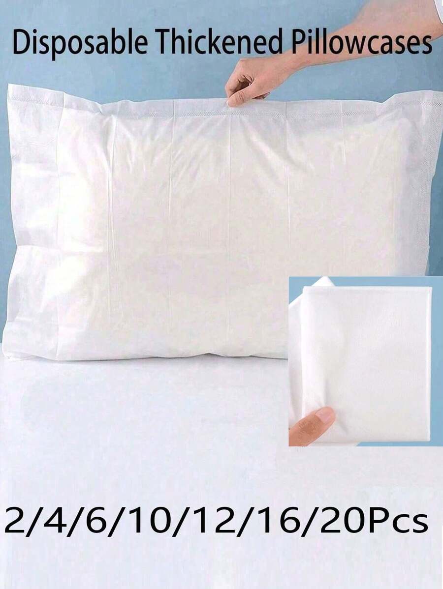 一次性加厚枕套，酒店卧室，美容院，无纺布，防尘透气旅行酒店枕套（无枕芯）旅行必需品旅行用品旅行一次性用品旅行酒店必需品户外必需品房间用品海滩旅行迷你装经期一次性用品浴室配件旅行配件旅行必备品假期暑假学校配件返校返校用品 - 白色 - 查看 1