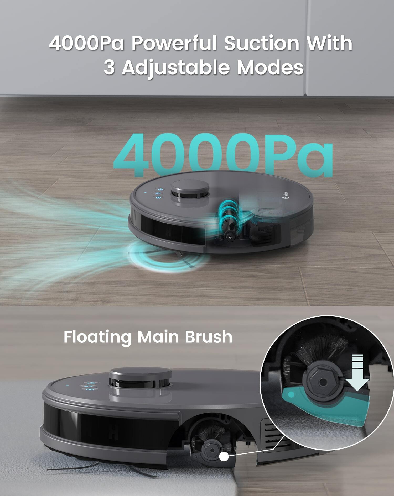 Lefant Lefant M1 Robot Vacuum Cleaner With Mop Room Mapping 4000Pa, LDS ...