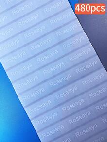 30pcs/60pcs/120pcs/240pcs/360pcs/480pcs透明底白字姓名贴,白色文字姓名贴,白色文字姓名贴,抗撕学生姓名贴,卡通不干胶贴纸,PVC材质贴纸,可贴于文具,书籍,杯子等光滑表面,可水洗不褪色,学生贴纸,文具贴纸,纯透明姓名贴 - 彩色 - 查看 14