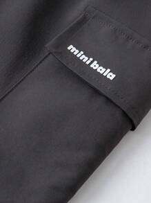 mini bala Pantaloni cargo căptușiți termic Tween Boys 2024 Noua colecție toamnă/iarnă