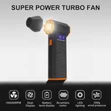 Mini Blower 130,000 RPM Powered Air Blower Super Jet Fan Turbo Powered Portable - Black - View 3