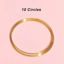 1pc Carbon Steel Memory Wire, 10/100 Coils, 4-Colors Available For DIY Jewelry Making, Multi-Strand Round Bracelets - Durable, Bendable, And Easy To Shape
