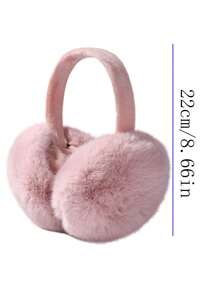 1pc Collapsible Winter Earmuffs, Warm Earmuffs Solid Color Plush Earbags, Men And Women's Antifreeze Riding Earmuffs Ear Cover