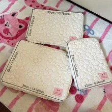 新款冬季时尚刺绣超柔软笔记本电脑内胆包，简约马卡龙色可爱花卉刺绣设计手提包，大容量适合 10.2/10.9 英寸平板电脑和 13/14/15/15.6 英寸笔记本电脑 - 彩色 - 查看 11