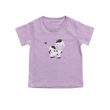 Kit Of 3 100% Cotton Mesh T-Shirts With DTF Print For Girls - Xem 4