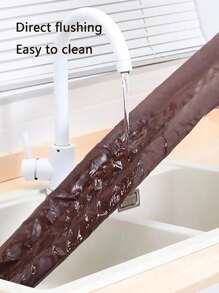 1pc Door Draft Stopper - Windproof, Soundproof & Dust-Proof Seal Strip For Bottom Of Doors - Brown - View 5
