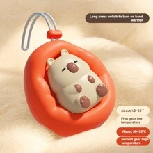 1 件迷你卡通仓鼠形状便携式 USB 充电暖手宝，可爱又温暖，适合室内/室外使用 - 彩色 - 查看 1