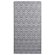 Black And White Outdoor Area Rug 190x290 Cm | Versatile Patio Carpet For Balcony Decor | Soft Jacquard Pattern Rug Perfect For Poolside - Blanco - Ver 2