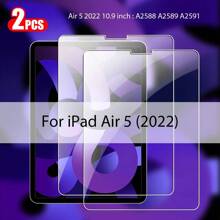 2 piezas de Protector de pantalla de vidrio templado compatible con iPad, de alta definición, alta transparencia, antirayado, resistente a golpes, cobertura de pantalla completa, resistente a huellas dactilares y sensible al tacto - transparente - Ver 28