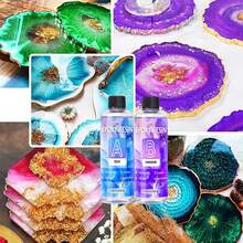 Nhựa Epoxy - Bộ nhựa Epoxy trong suốt - Không ngả vàng, không có bọt khí, nhựa đúc và phủ bóng cao cấp cho nghệ thuật và thủ công, nhựa nghệ thuật đông cứng nhanh để làm đồ trang sức, tự làm, sơn, thiết kế cơ bản, trang trí, làm khuôn nghệ thuật bằng nhựa - 122ml/4oz(2ozA+2ozB) - Xem 4