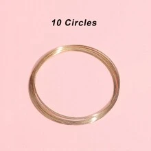 1pc Carbon Steel Memory Wire, 10/100 Coils, 4-Colors Available For DIY Jewelry Making, Multi-Strand Round Bracelets - Durable, Bendable, And Easy To Shape
