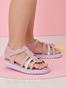 FZ Ferenzo Children's Sandals Kids Girls Girls Walking School Playing Light Soft Comfort - 乾枯玫瑰色 - 查看 1