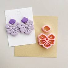 Polymer Clay Cutter DIY Ceramic Earrings Jewelry Pendants Tools INS Simple Asymmetrical Geometric Shapes Series Embossed Molds - LM-085-2PCS - View 4
