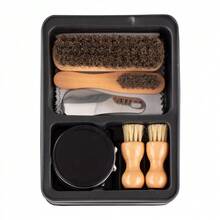 Shoe Polish Kit - Sheep Oil Leather Care & Polishing Tool Set - Multicolor - View 9