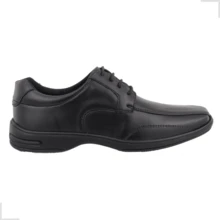 Sapato Masculino Social Casual Confortável Amarração 37 ao 44 - Preto - Visão 1