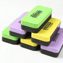 Black Chalkboard Eraser With Magnetic For Office Teaching Meeting - High Quality Dual-Use Chalk Eraser Sponge Felt Board Eraser Back To School - one-size - View 10