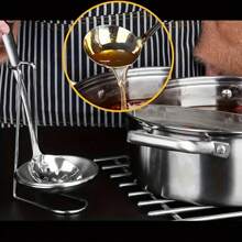 1/2 Piece Stainless Steel Spoon Holder Set With Stand And Storage Bowl, Hot Pot Spoon Rack, Soup Bowl Holder, Spoon Rack, Storage Rack, Stainless Steel Kitchen Organizer Set - Vertical Spoon And Bowl Holder With Strainer, Home And Restaurant Kitchen Utensil Rack (Spoons Not Included) - Multicolor - View 3