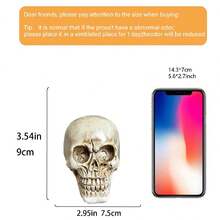 1pc Demon Hand Statue Decor, Anime Skeleton Devil Hand Ornament With Tyrant's Eye Necklace Pendant, Halloween Indoor/Outdoor Home Collectible Decoration (Hand) - Multicolor - View 7
