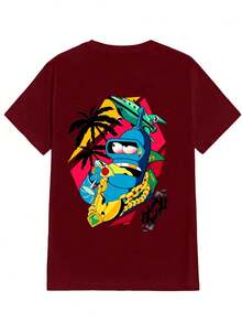 Unisex StreetWear T-Shirt 100% Cotton NEW! - Màu Tím - Xem 1