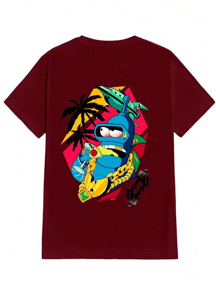 Unisex StreetWear T-Shirt 100% Cotton NEW! - Màu Tím - Xem 1