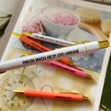 12 Pcs/Set Zodiac Sign Ballpoint Pen Set, Unique Pressing Design, Black Ink, Interesting Paper Card Pens, Suitable For Creative Writing, Art Expression And Daily Use, Gift For Friends